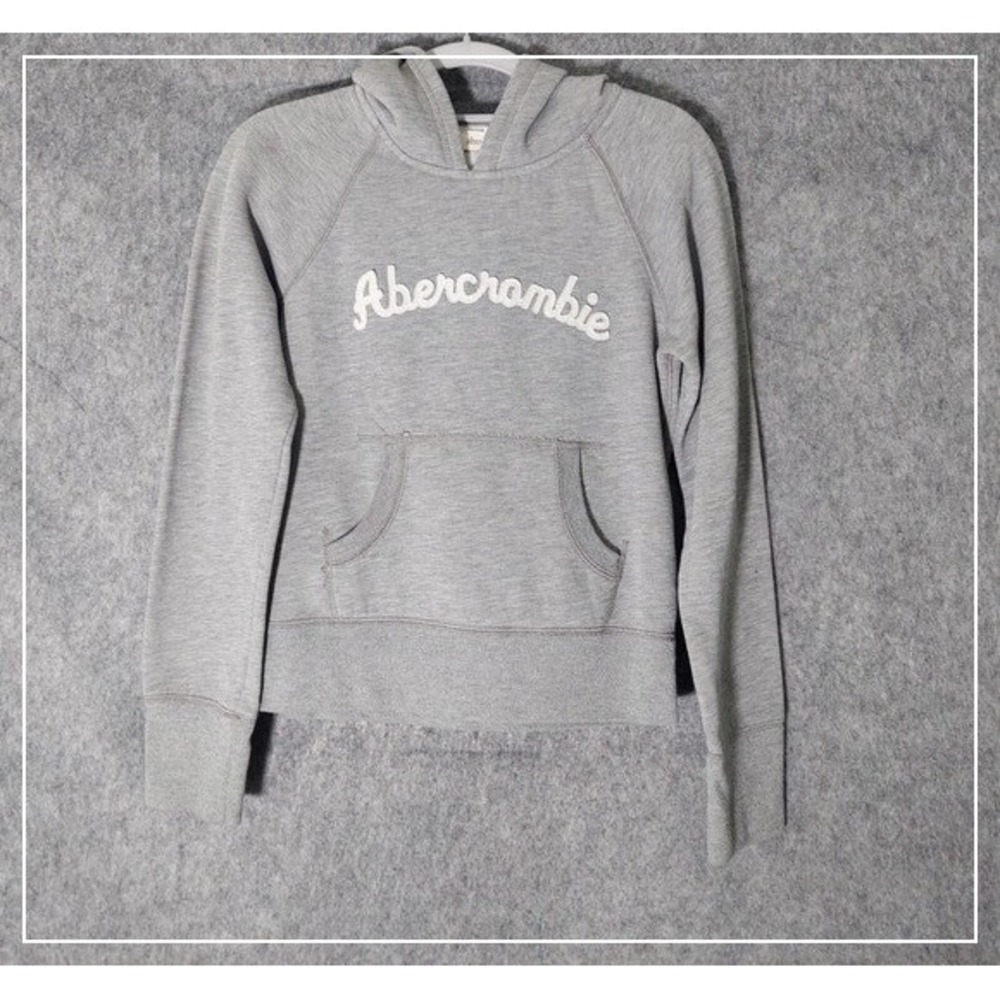 Y2K Abercrombie‎ Boy Hoodie M Embroidered Pullover Athleisure Skater Preppy